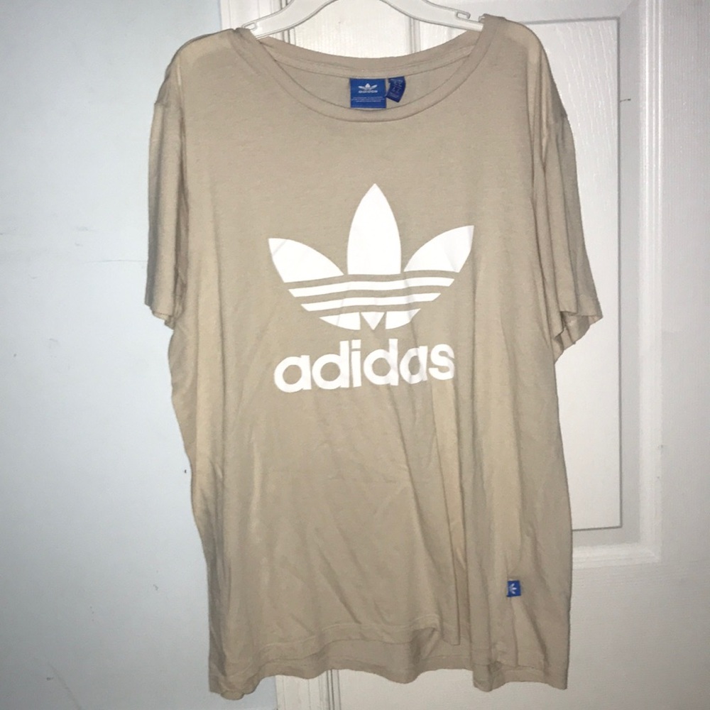 tan adidas shirt